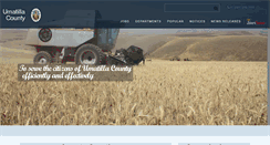 Desktop Screenshot of co.umatilla.or.us